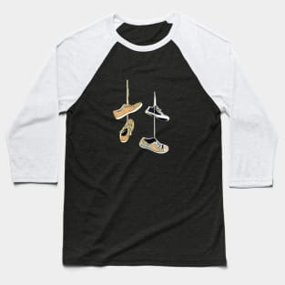 Shoes on Wires Baseball T-Shirt